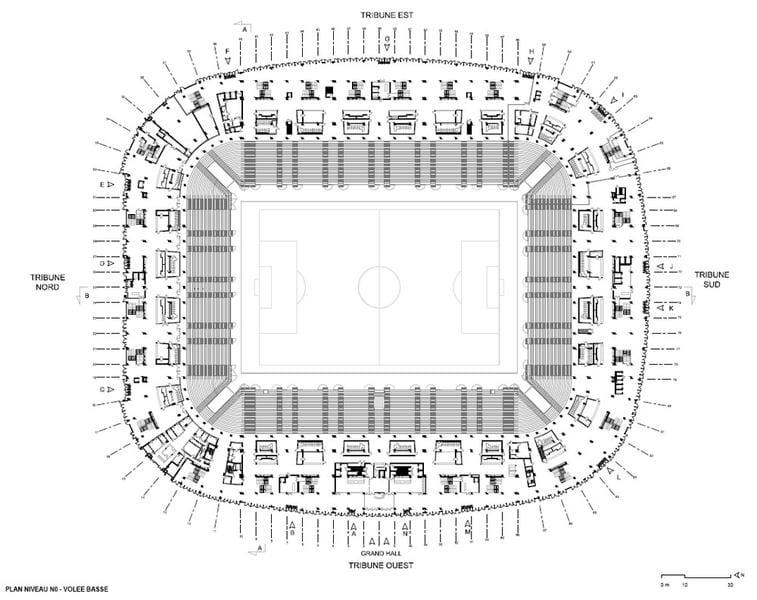 mapa Lille stadium
