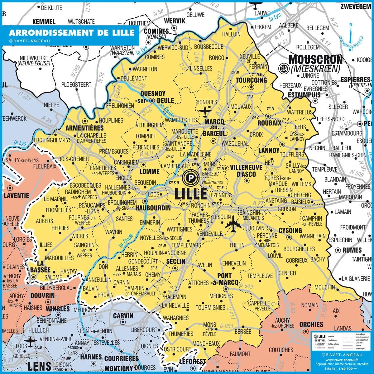 mapa Lille-egoera