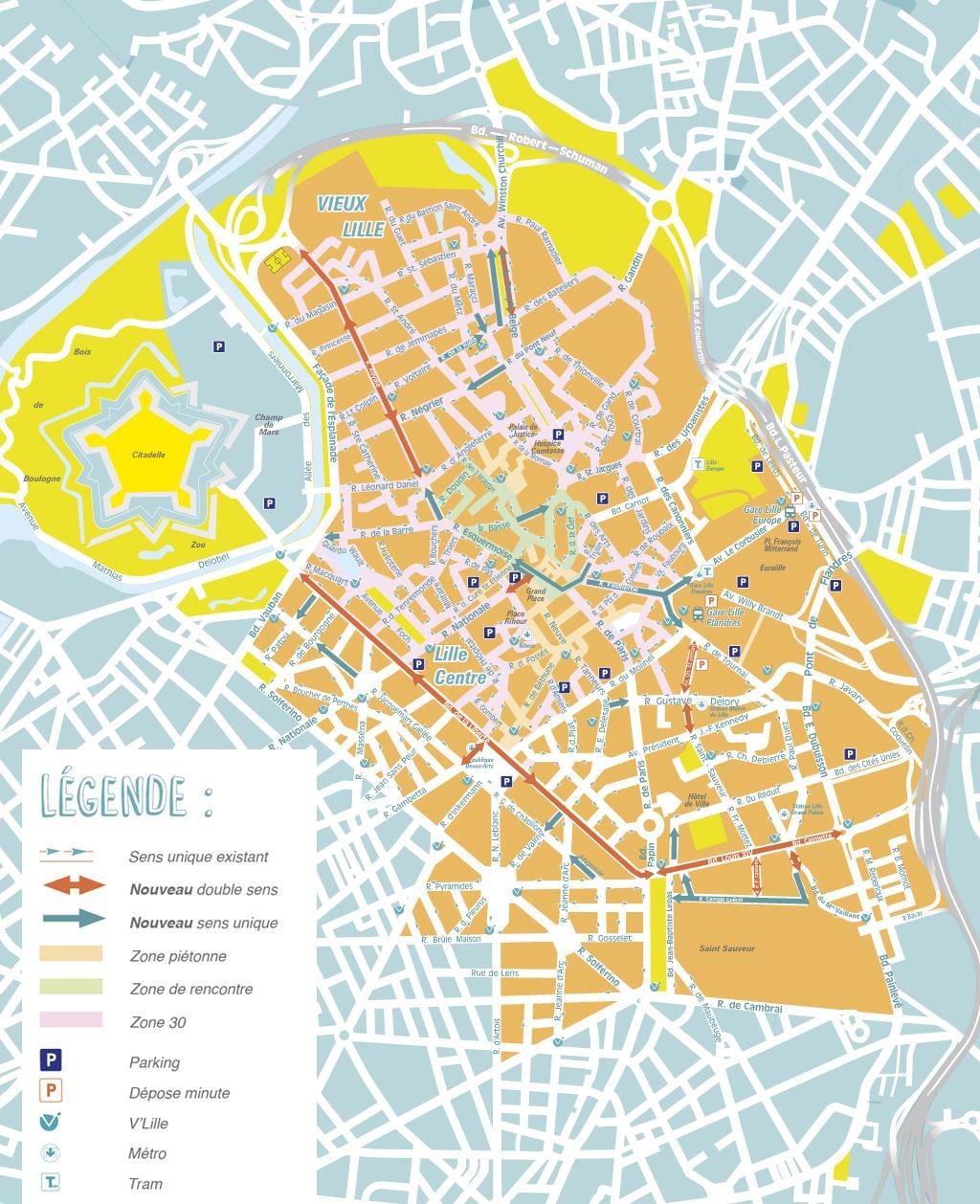 mapa Lille-udalerri