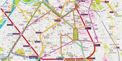 Mapa Lille-autobusa