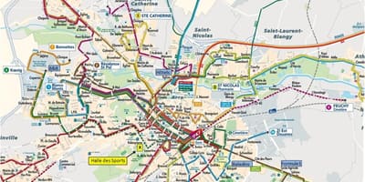 Lille garraio publikoaren mapa