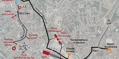 Mapa Lille-itsasontzi