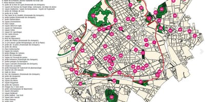 Mapa Lille-monumentua