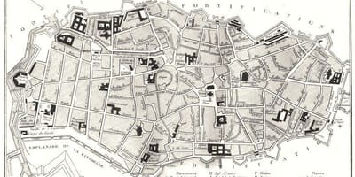 Mapa Lille zaharrean